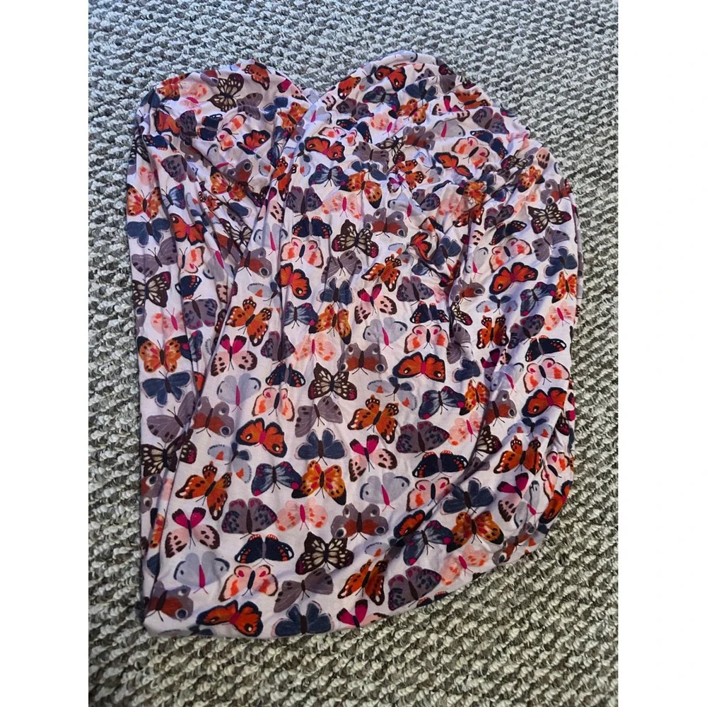 Little Sleepies Butterfly Print LunaLuxe Bamboo Viscose Crib Sheets Standard